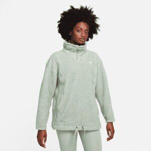 Nike Therma-FIT Women's Training Top | Oversized 1/4 Zip Teddy Fleece